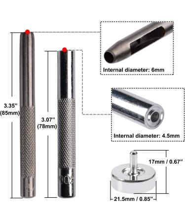 360 Sets 1/4 Inch Multi-Color Metal Grommet Eyelets Kit with Installation Tools - 12 Colors | Hotetey Grommet Tool Kit - Buy Online on SooperMarket.com