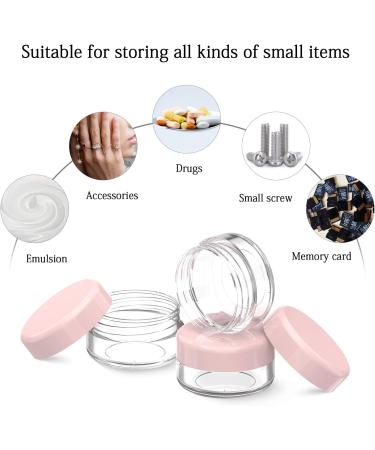 24 Pcs PAMIYO 10ml Clear Empty Jars - Pink Cream Jars for Skincare | International Shipping - Buy Online on SooperMarket.com