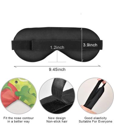 Haskirky Light Blocking Eye Mask - Breathable & Adjustable for Adults | Ideal for Travel, Yoga, Meditation, Office, Deep Sleep | Comfortable & Smooth | Tomato Vegetable Goodies - Buy Online on SooperMarket.com