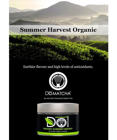 Organic Summer Harvest Matcha Powder - 2.82 oz | Authentic Japanese Green Tea - Latte Grade | DoMatcha - Buy Online on SooperMarket.com