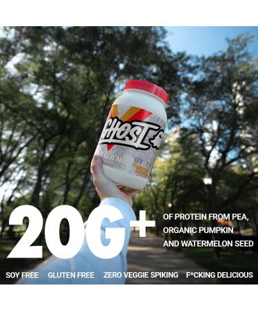 GHOST Vegan Protein Powder - 2lb 20g of Protein - Plant-Based Pea & Organic Pumpkin Protein - Post Workout & Nutrition Shakes Smoothies & Baking - Soy & Gluten-Free (Peanut Butter Cereal Milk) - Buy Online on SooperMarket.com