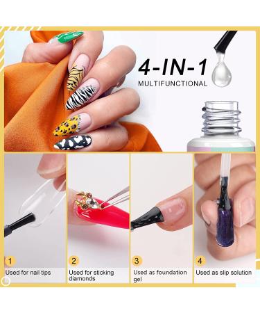 Saviland 15ML 4-in-1 UV Nail Glue Gel for Professional Fake Nails - Curing Required - Buy Online on SooperMarket.com