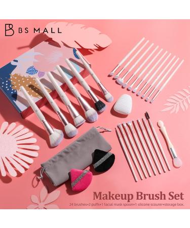 BS-MALL Premium Synthetic Makeup Brush Set - Foundation Concealers & Eye Shadows - Pink Gift Set for Flawless Beauty - Buy Online on SooperMarket.com