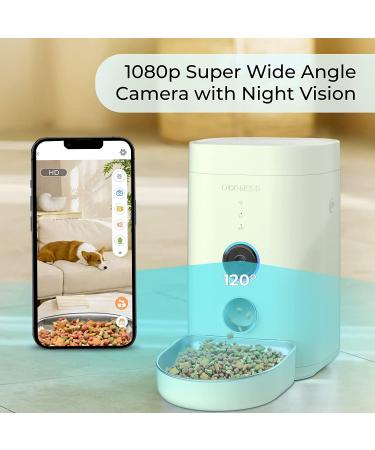 DOGNESS Automatic Cat Feeder with Camera | 1080P HD Video | Night Vision | WiFi | 2-Way Audio | Motion & Sound Alerts | Cat Food Dispenser - Buy Online on SooperMarket.com
