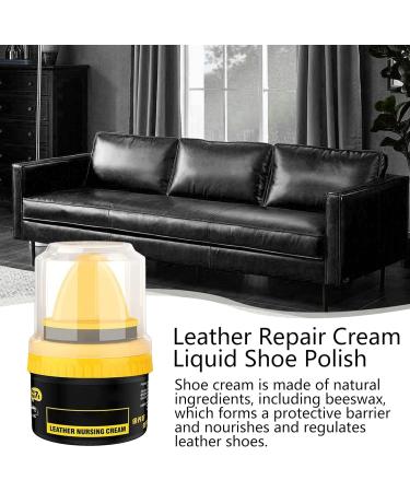 Evember 2 Colors Shoe Polish Leather Repair Cream Leather Cream Shoe Polish Cream Shoe Polish Leather Repair Cream Liquid Shoe Care Shoe Cream With Sponge Applicator Intensive Leather Care Nourishing 1pcs black - Buy Online on SooperMarket.com