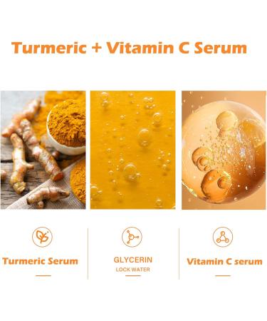 Turmeric And Vitamin C Face Serum Dark Spot Corrector Serum Turmeric Anti Aging Face Serum For Women Hydrating Serum Serum Face Oils Face Moisturizing Reduce Wrinkles Dark Spots For Body &Face - Buy Online on SooperMarket.com
