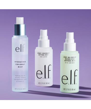 e.l.f. Dewy Coconut Setting Mist Makeup Setting Spray Hydrates & Conditions Skin 2.7 Fl Oz (80mL) & Cosmetics Power Grip Primer Gel-Based & Hydrating Face Primer Spray + Cosmetics Power Grip Primer - Buy Online on SooperMarket.com