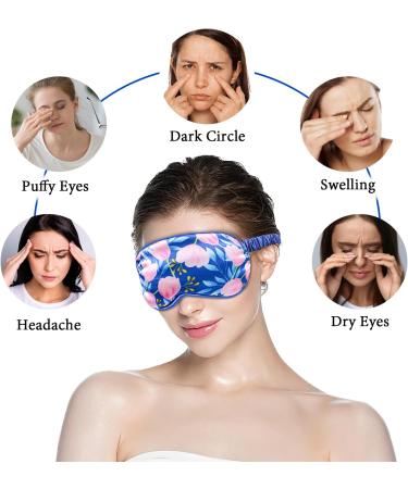 Cooling Eye Mask - Gel Eye Mask for Dark Circles Migraines & Eye Surgery - 3 in 1 Weighted Warm Compress for Dry Eyes & Blepharitis - Blue - Buy Online on SooperMarket.com