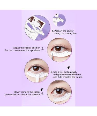 Lower Eyelash Sticker | False Eyelash Stickers - Waterproof Fake Eyelash Ladies Lower False Eyelashes Stickers Lash Temporary 3D Lower Lash - Buy Online on SooperMarket.com