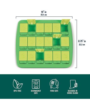 Genuine Fred MATCH UP Memory Snack Tray Green - 10 x 8.75 Inches | Travel-Friendly Design - Buy Online on SooperMarket.com