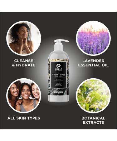 Luxury Nighttime Bubble Bath for Women - Lavender Aromatherapy Sleep Soak with Shea Butter - Vegan Formula - Sulfate, Paraben, and Phthalate Free - 16 Fl Oz - Buy Online on SooperMarket.com
