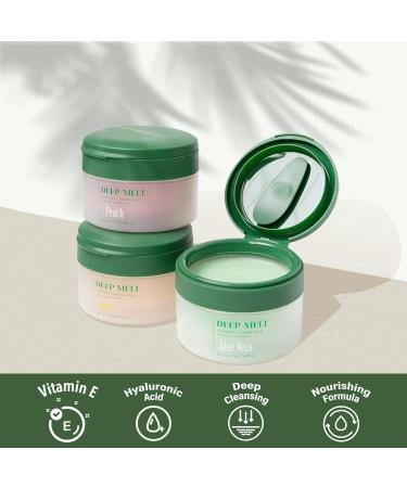 Cleansing Balm Makeup Remover - Natural Deep Cleansing Cream for Stubborn Makeup & Mascara Korean Skincare 2.65 oz Honey - Buy Online on SooperMarket.com