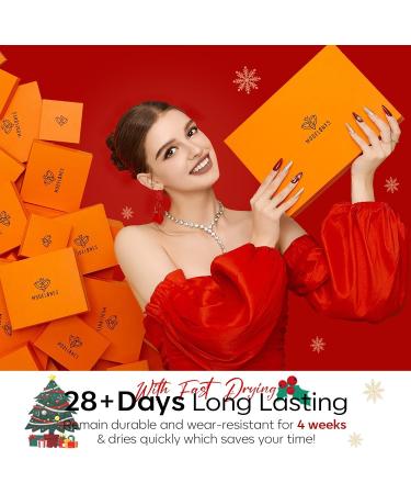 Modelones Gel Nail Polish 6 Colors White Glitter Winter Gel Nail Kit Sparkle Candy Cane Burgundy Dark Rose Champagne Silver Soak Off U V Gel Nail Art Manicure DIY Valentine s Day Gifts for Women Glitter Silver - Buy Online on SooperMarket.com