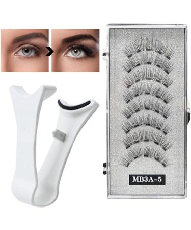 Generic Magnetic False Eyelashes - 2 Pair 3D Eyelashes with Applicator False Lashes Kit Natural Look Reusable Lashes with Applicator 3D Artificial Eyelashes for Women - Buy Online on SooperMarket.com