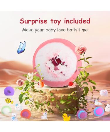 Granvoo 12-Piece Swimming Bombs Gift Set | Surprise Toys Inside | Organic Foam Bath Bombs for Kids | Perfect Bubble Bath Birthday Present for Girls & Boys - Buy Online on SooperMarket.com
