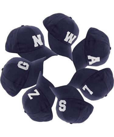 Morefaz Unisex Baseball Cap for Boys & Girls - Navy Blue Children s Hat with Alphabet AZ TM (L) | International Shipping Available - Buy Online on SooperMarket.com
