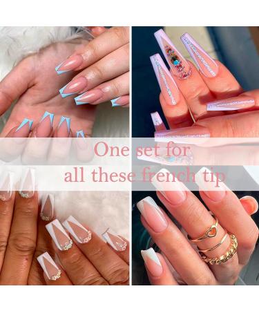 Clear Silicone Jelly Nail Stamper with Scraper | French Tip Manicure Tool for Nail Art Stamping Design - Buy Online on SooperMarket.com
