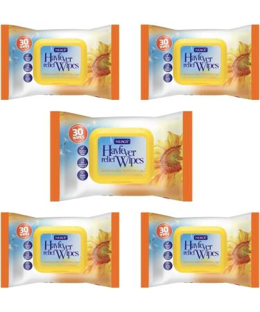 Nuage Hayfever Allergy Relief Wipes - 5 Packs (150 Wipes) - Fast Relief for Allergies - Buy Online on SooperMarket.com