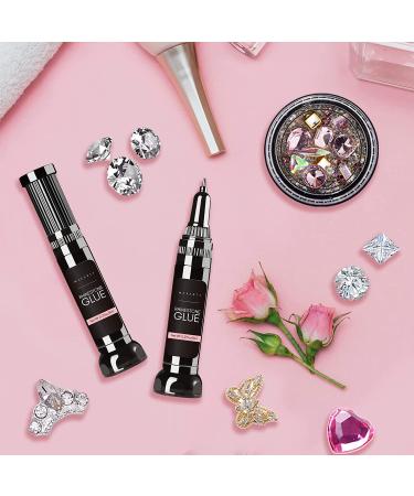 Makartt 2pcs Nail Rhinestone Glue Gel Pen Set - Clear, Precision Adhesive for Nail Art Decorations - 8ml - Buy Online on SooperMarket.com