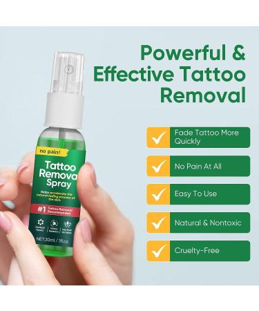 Natural Tattoo Fade Spray for Permanent and Safe Tattoo Removal - Buy Online on SooperMarket.com