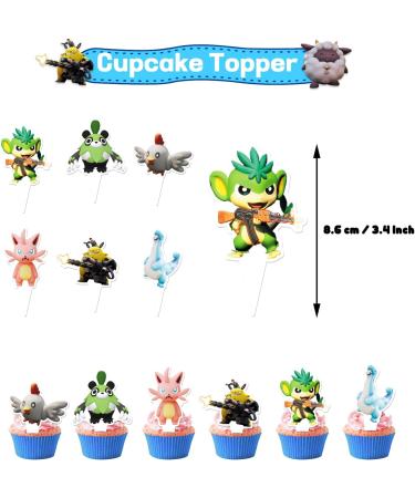 13PCS Game Cake Topper Cartoon Hanging Swirl Cupcake Topper for Gaming Birthday Decorations Video Gaming Party Decorations - Buy Online on SooperMarket.com