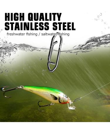 Lure Quick Change Black Nickel Fishing Snap Swivels - High Strength Stainless Steel Connector Snaps Tackle for Saltwater Fishing - Size S (44lb) - 50 pcs - Buy Online on SooperMarket.com