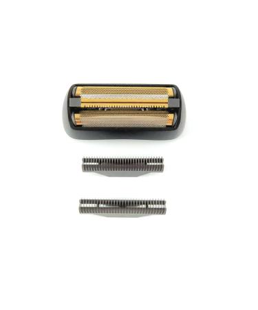 StyleCraft Flex Foil Shaver Professional Super-Torque Motor Digital LCD Display with Micro-Trimmer Blade Gold Head & Cutter Blades