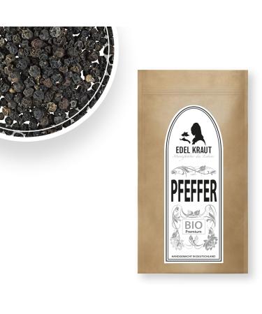 Pepper black whole organic 1kg |Noble herb - 100% natural black peppercorns - Premium black pepper completely free of any additives - pepper for mill - black pepper organic pepper black 1000 g
