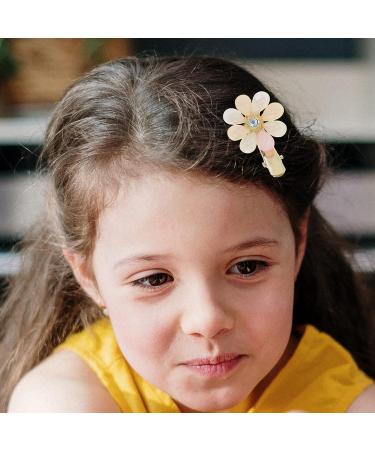 KALLORY Women's Acrylic Flower Hair Clips - 4pcs Rhinestone Bobby Pins for Girls & Women - Buy Online on SooperMarket.com