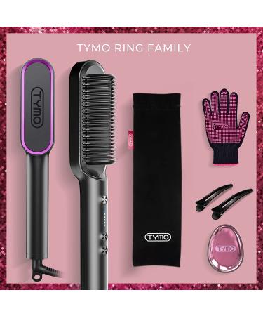 Tymo Hair Straightener Brush - Fast Heating, 5 Temp Levels & Auto-Off for Silky Straight Hair - Buy Online on SooperMarket.com
