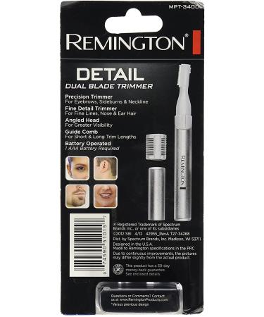 Remington MPT-3400 Dual Blade Stainless Steel Detail Trimmer - Precision Grooming Tool - Buy Online on SooperMarket.com