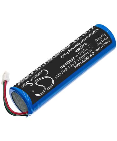 Replacement Battery Compatible with Intermec SF61 SF61b Part Number: 1016AB01 5711783259886 8507600090 SF61-BAT-001 2600mAh/3.7V
