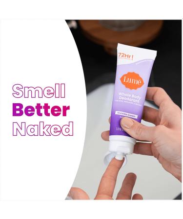 Lume Whole Body Deodorant - Invisible Cream Tube - 72 Hour Odor Control - Aluminum Free Baking Soda Free Skin Safe - 3.0 ounce (Soft Powder) Soft Powder 3 Ounce (Pack of 1) - Buy Online on SooperMarket.com
