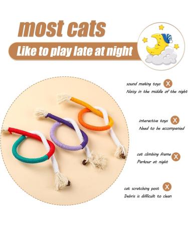 YANGCHUN Catnip Toy Bundle: Interactive Chew Rope for Indoor Cats - Natural Catnip Fillings, Teeth Cleaning and Stress Relief - 3 Pcs - Buy Online on SooperMarket.com