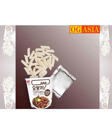 Yopokki Double Pack Sweet/Spicy + Jjajang Beans - Tteokbokki Rice Cake Cups - 260g OG Asia - Authentic Korean Snack - International Shipping - Buy Online on SooperMarket.com