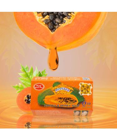 ASANTEE Papaya Soap 4.4 oz (Pack of 4) - Reduces Dark Spots | Brightens Skin - Buy Online on SooperMarket.com