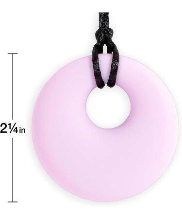 Stages Sensory Builder Circle Necklace (Pink) - Sensory & Oral Motor Stimulation, Teething, Calming & Focus - Buy Online on SooperMarket.com
