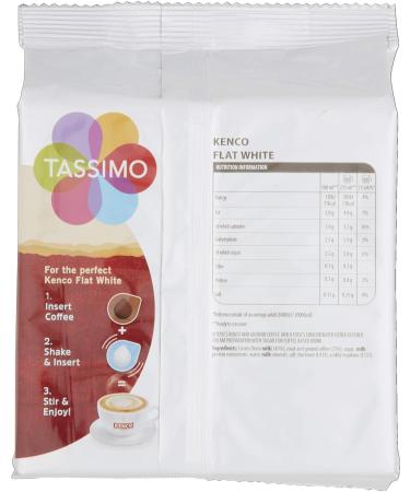 Tassimo Kenco Flat White Coffee Pods - 16 Pods for 8 Servings - Buy Online on SooperMarket.com