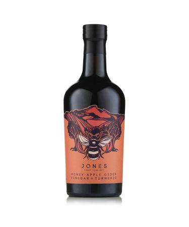 Jones Trust Your Gut Organic Apple Cider Vinegar With Honey And Turmeric Made With The Mother 20 Shots (500ml)