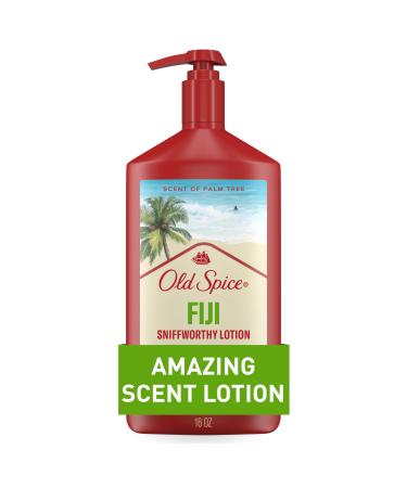 Old Spice Hand and Body Lotion for Men with All Skin Types 24/7 Lightweight Moisturization with Amazing Scent Instant Absorption Fiji with Palm Tree Scent 16 oz