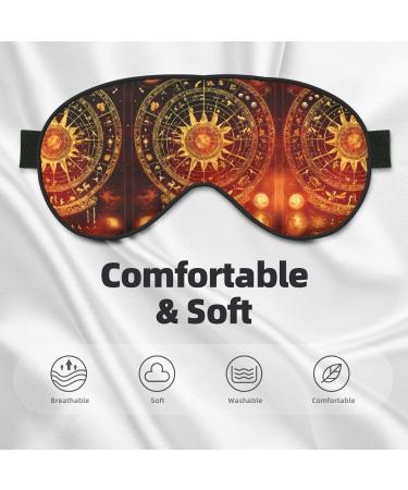 SSIMOO Gears Clock Bronze Century Soft Sleep Eye Mask - Breathable Travel Eye Patch for Women | Relax & Unwind in Comfort - Buy Online on SooperMarket.com