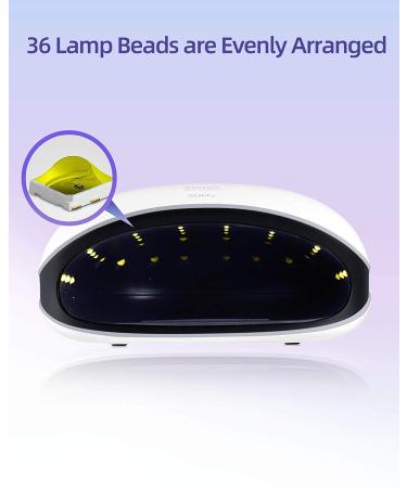 SUNUV 48W UV LED Nail Dryer Lamp for Gel Polish | SUN4 Black | Auto Sensor, Professional Nail Art Tools - Buy Online on SooperMarket.com