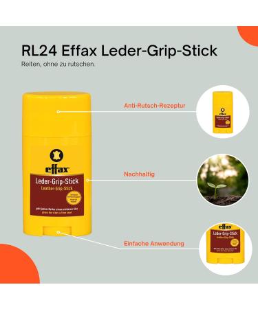Effol-Effax Leather Grip Stick | 50ml Habtstick for Secure Seat | Non-Gluing Pick-Up Cream with Anti-Slip Formula | International Shipping Available - Buy Online on SooperMarket.com