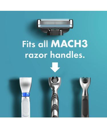 Buy Gillette Mach3 Men's Razor Blades - 10 Blade Refills for Smooth Shaving | International Shipping Available - Buy Online on SooperMarket.com