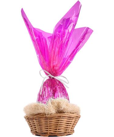 Easter Pink Cellophane Wrap Roll  Translucent Pink Cellophane Wrapping Paper  16 Inch Width x 100 Ft Long Colored Cellophane Rolls for Gift Baskets  DIY Arts Crafts Decoration and More - Buy Online on SooperMarket.com