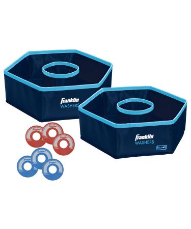 Franklin Sports Washer Set - (2) 12" x 12" Folding Targets - Portable Fun - Perfect for Beach, Tailgating, Parties - Replacement Bottle Cap Washers Washer Set  Original Washers