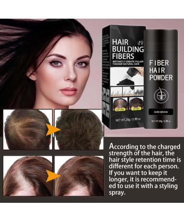 Hair Fibres Dark Brown Hair Volume Powder Natural Formula Hair Thickening Spray Hair Loss Treatment for Men & Women Instantly Conceals Hair Loss Unisex Hair Building Fibres for Bald Spots - Buy Online on SooperMarket.com