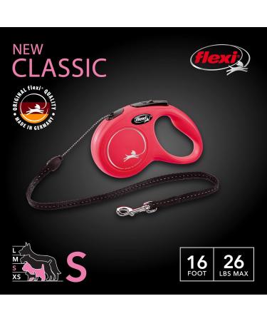 Buy Flexi Classic Retractable Dog Leash for Small Dogs - 4.9m Up to 11.8kg Red - International Shipping Available - Buy Online on SooperMarket.com