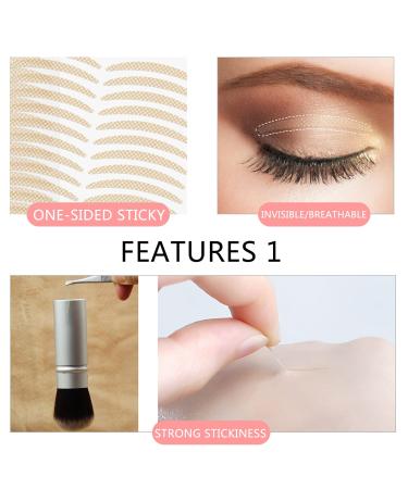 120 Pairs Lace Slim Eyelid Tape - Instant Eye Lift Strips for Saggy & Hooded Eyelids | Invisible Sticky Stickers - Buy Online on SooperMarket.com