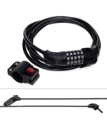 Qeedo Bike Trailer Lock - 2.5m x 8mm Bicycle Cable Lock for Secure International Shipping - Buy Online on SooperMarket.com